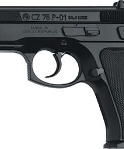 CZ 75 P-01 Compact 9mm 3.75" Black Semi Auto Pistol 15+1 - 15+1 Rounds | 3.8" Barrel | Polymer Grips | Black | 3-Dot Sights