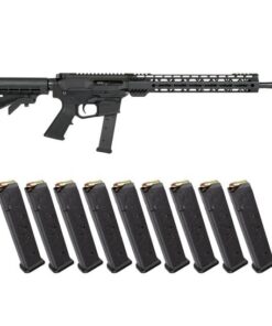 PSA Gen4 16" 9mm 1/10 13.5" MLOK Classic Rifle & 10 Magpul PMAG GL9 9mm 27rd Magazine